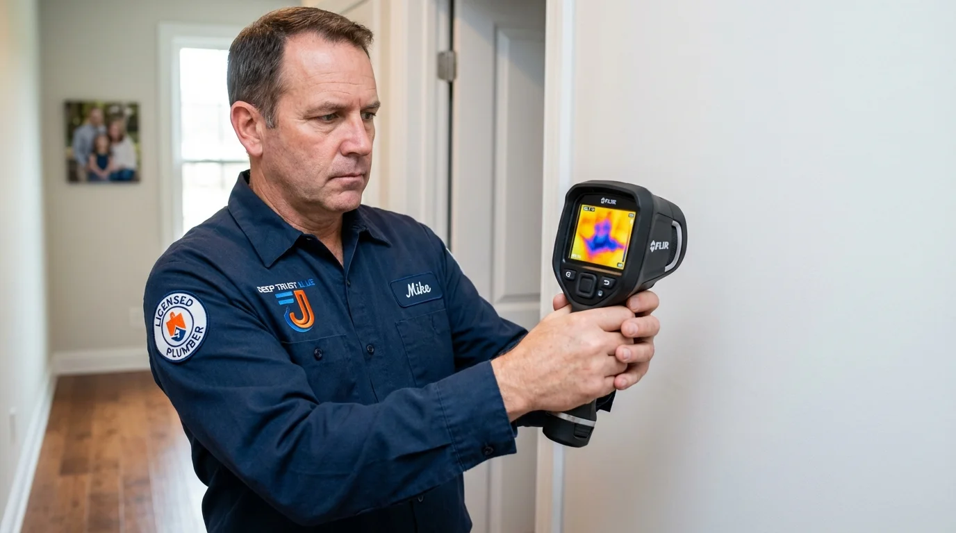 Thermal imaging leak detection by Johns Plumbing LLC in Garden Grove
